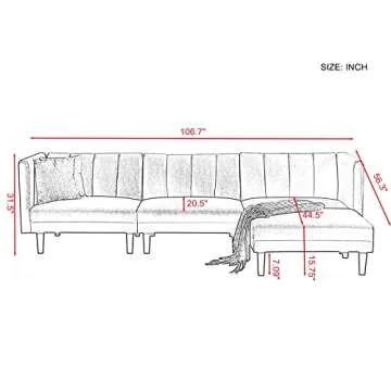 ViolaDresses Reversible SECTIONAL Sofa Sleeper with 2 Pillows Dark Green Velvet