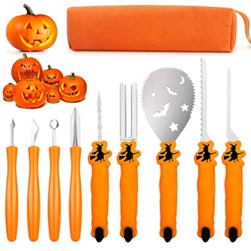 Pumpkin Carving Kit for Halloween Fun - 9PCS