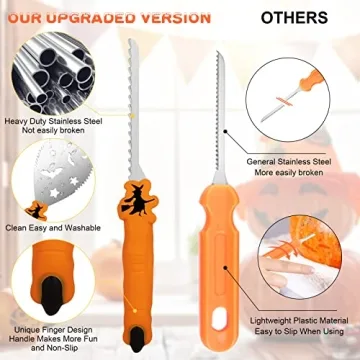 Pumpkin Carving Kit for Halloween Fun - 9PCS