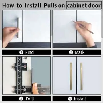 Precise King&Charles Aluminum Cabinet Hardware Jig Set