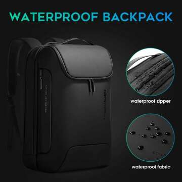 Anti-Theft Waterproof Business Backpack with USB Port