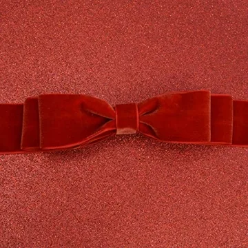 Morex Viviana Velvet Ribbon - 1.5 inch, 20 Yards, Red