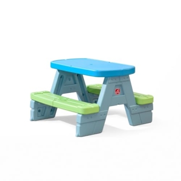 Step2 Sun & Shadel Kids Picnic Table - Durable, Indoor/Outdoor Fun for Toddlers