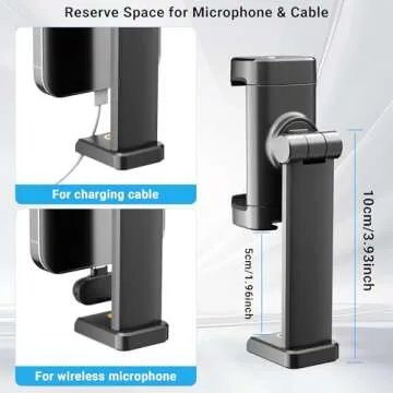 Voinap Phone Mount with Cold Shoe & 360° Rotation