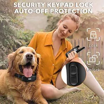 Dog Training Collar - Rechargeable Dog Shock Collar w/3 Training Modes, Beep, Vibration and Shock, Rainproof Training Collar, Up to 1000Ft Remote Range, Adjustable Shock Levels Dog Training Set