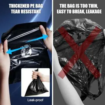 MQTOUR Car Trash Can,Roller Type Trash Can,Hanging Car Garbage Can for Back Seat,with 40 Attached Garbage Bags,Leakproof/Waterproof Portable Car Accessories(Gray)