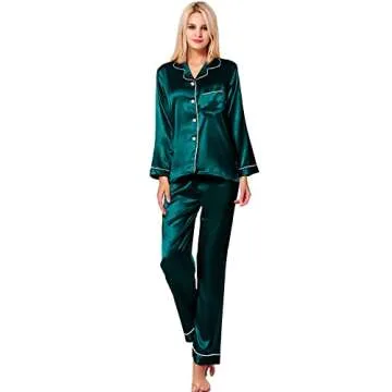 Elegant SWOMOG Silk Satin Pajamas for Women