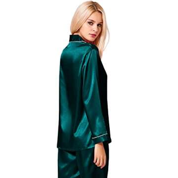 Elegant SWOMOG Silk Satin Pajamas for Women