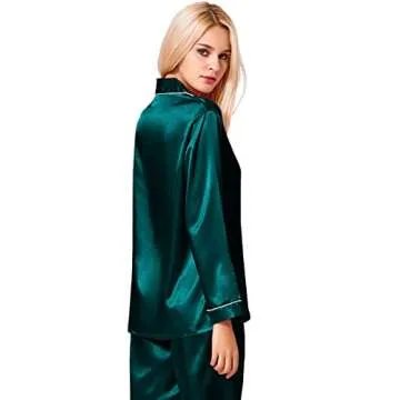 Elegant SWOMOG Silk Satin Pajamas for Women