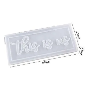 LET'S RESIN Exclusive Molds-this is us Molds, Silicone Resin Molds