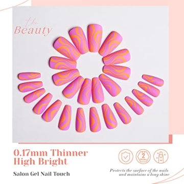 Hot Pink Press on Nails - 24PCS Durable & Stylish