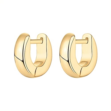 PAVOI 14K Gold Plated Hypoallergenic Huggie Earrings