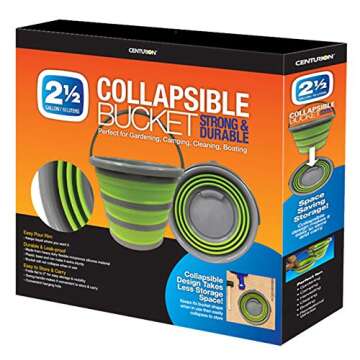 Centurion 1402 Deluxe Collapsible Bucket - Space-Saving Design for All Occasions