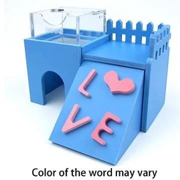 Alfie Pet - Joel WPC Hideout for Mouse, Chinchilla, Rat, Gerbil and Dwarf Hamster - Color: Blue