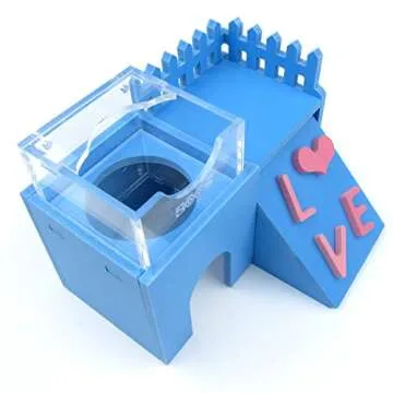 Alfie Pet - Joel WPC Hideout for Mouse, Chinchilla, Rat, Gerbil and Dwarf Hamster - Color: Blue