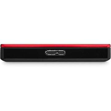 Seagate Backup Plus Slim 2TB External Hard Drive Portable HDD – Red USB 3.0 for PC Laptop and Mac, 2 Months Adobe CC Photography (STDR2000103)