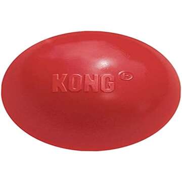 Durable KONG Ball Fetch Toy for Small Dogs - Safe & Fun