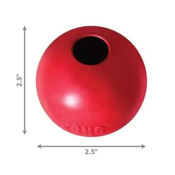 Durable KONG Ball Fetch Toy for Small Dogs - Safe & Fun