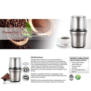 DR MILLS DM-7412M Electric Coffee Spice Grinder 200W