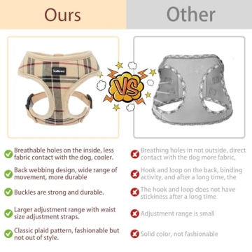 Comfortable Adjustable Dog Harness & Leash Set for Small Dogs