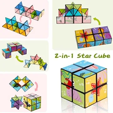 Educational 3 Themes Magic Cube Set for Kids and Adults