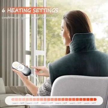 TATFU XL Neck Heating Pad for Pain Relief and Relaxation