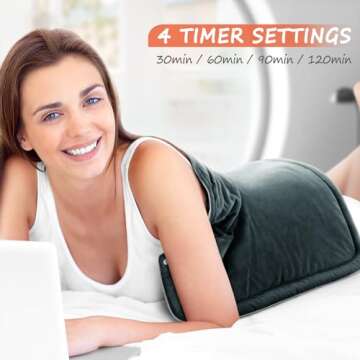 TATFU Christmas Gifts for Women, Mom Neck Heating Pad, XL Weighted Shoulder Heat Pad, Back Pain Relief Heat Pads, Gifts for Men, Dad and Birthday, Fathers Day, Mother's Day Warm Gifts, 23'' x 17''