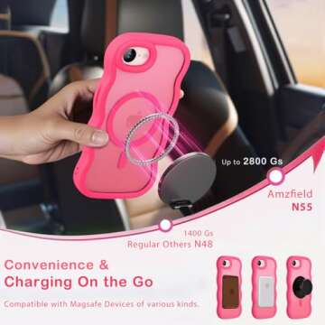 Stylish Amzfield Magnetic Case for iPhone 16e Women Girls