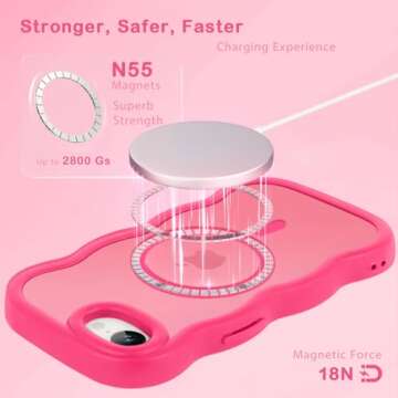 Stylish Amzfield Magnetic Case for iPhone 16e Women Girls