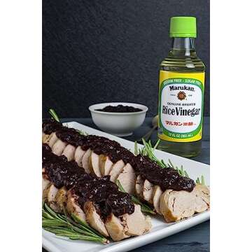 Marukan Seasoned Gourmet Rice Vinegar, 12 Ounce Glass Bottle (Pack of 1)