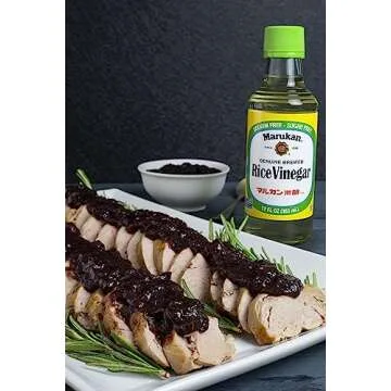 Marukan Seasoned Gourmet Rice Vinegar, 12 Ounce Glass Bottle (Pack of 1)