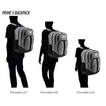 adidas Prime Backpack, Jersey Onix Grey/Black/White, One Size