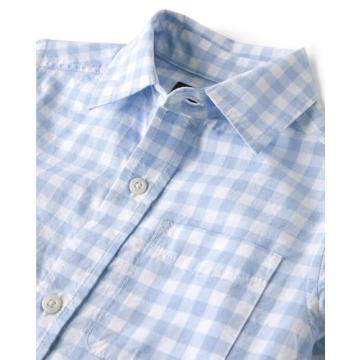 Stylish Long Sleeve Poplin Button Up Shirt For Kids