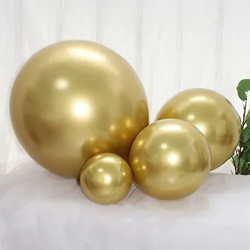 Elegant 100pcs Metallic Gold Balloons for All Celebrations
