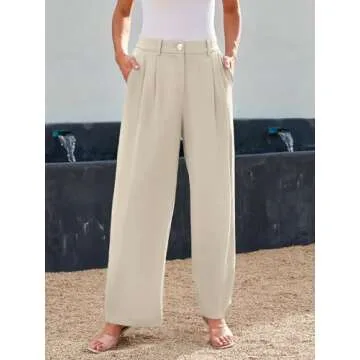 LILLUSORY Wide Leg Dress Pants Women's High Waisted Dressy Trousers