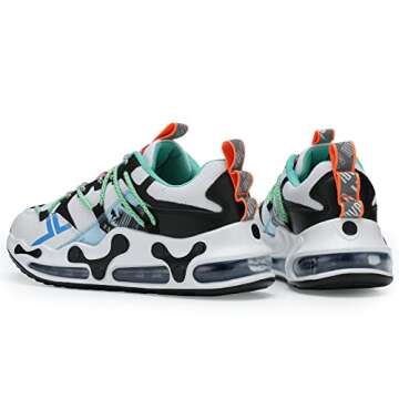 Milazzo Mens Lightweight Tennis Shoes Air Running Walking Fitness Size 6 Cushioned Male Exercise for...