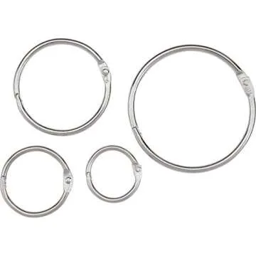 ACCO Loose Leaf Binder Rings, 1 Inch Capacity, Silver, 100 Rings / Box (72202)