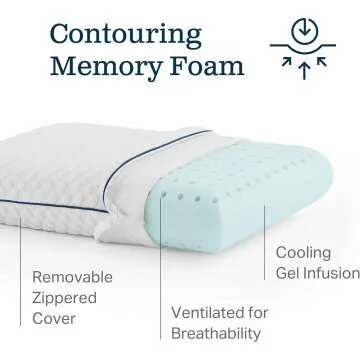 WEEKENDER Memory Foam Camping Pillow for Travel Comfort