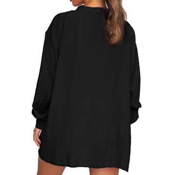 Seyumixi Women Casual 2 Piece Tracksuit Loose Button Blouse Shirt Top High Wasit Elastic Shorts Set Loungewear Summer Outfits(Button Black,M)