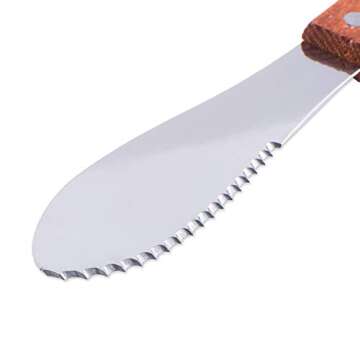Super Z Outlet 8" Stainless Steel Straight Edge Butter Cheese Cream Sandwich Condiment Spreader Kniv...