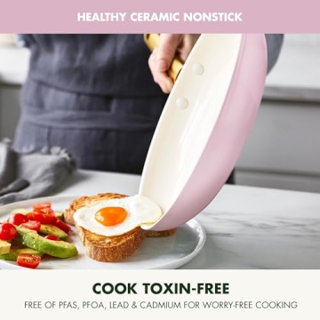 GreenPan Reserve 10 Piece Cookware Set, Nonstick, Blush Pink