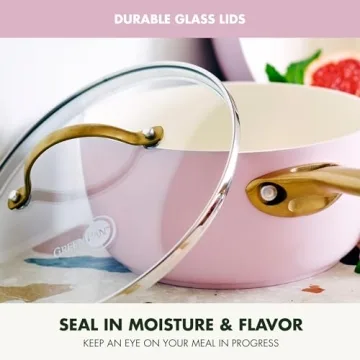 GreenPan Reserve 10 Piece Cookware Set, Nonstick, Blush Pink