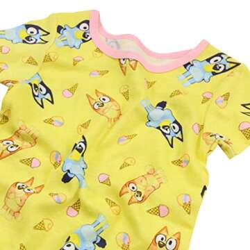 Bluey 4-Piece Pajama Set for Kids - Snug Fit Comfort