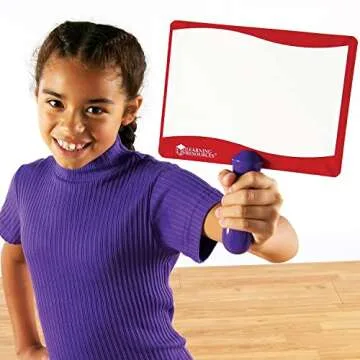 Learning Resources Write-On/Wipe-Off Answer Boards, Set of 10 Erasable Boards, Ages 6+