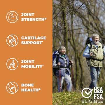 Glucosamine Chondroitin MSM and Turmeric Supplement - Joint Support Supplement for Women & Men with ...