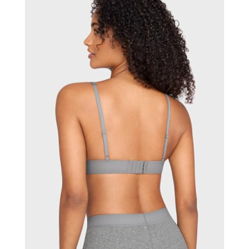 INLYRIC Women's Cotton Plunge Bralette for All-Day Comfort