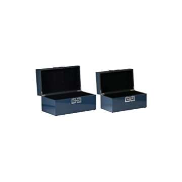 Elegant A & B Home Decorative Jewelry Boxes Set of 2