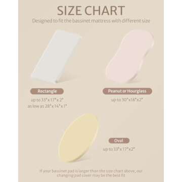 Blissful Diary Muslin Bassinet Sheet for Baby Girl and Boy, Ultra Soft Bedside Bassinet Sheets Fitted for Oval, Rectangle and Hourglass Mattress Pad, 2 Pack (Rainbow&Cedar)