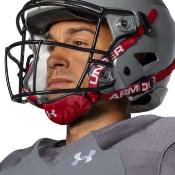 Under Armour Spotlight Chin Strap Youth Red