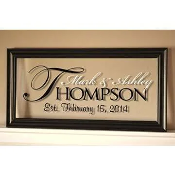 Personalized Family Name Sign - Ideal Gift for Weddings